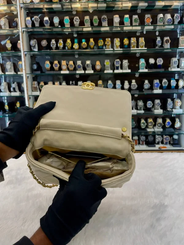 Chanel party wear sling bag for girls with gold chain