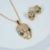 BVLGARI Serpent Full Studded Necklace close-up