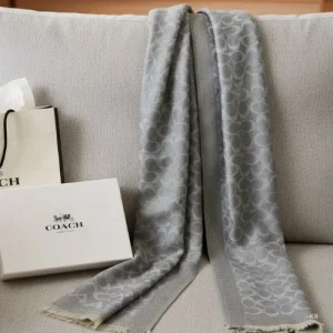 COACH “CC” Initial Semi-Woollen Stole in elegant design