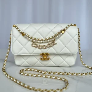 Chanel party wear sling bag for girls with gold chain