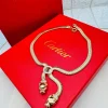 Cartier Double Panther Face Necklace front view