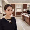 Cartier Double Panther Face Necklace front view