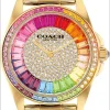 WhatsAppImage2026-01-16at6.44.55PM.jpg COACH GREYSON RAINBOW CRYSTAL DIAL WATCH FOR HER - front view