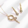 BVLGARI Serpent Full-Studded Necklace close-up