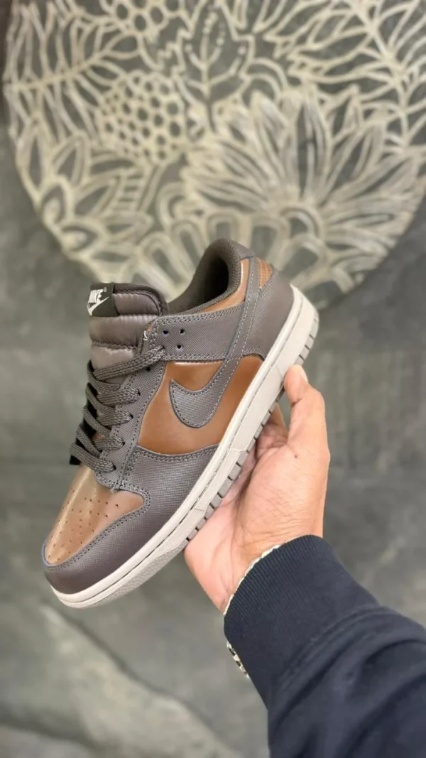 Nike Dunk Low Two-Tone Brown & Grey sneaker side view