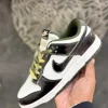 Nike Dunk Low Sneakers in White - Side View