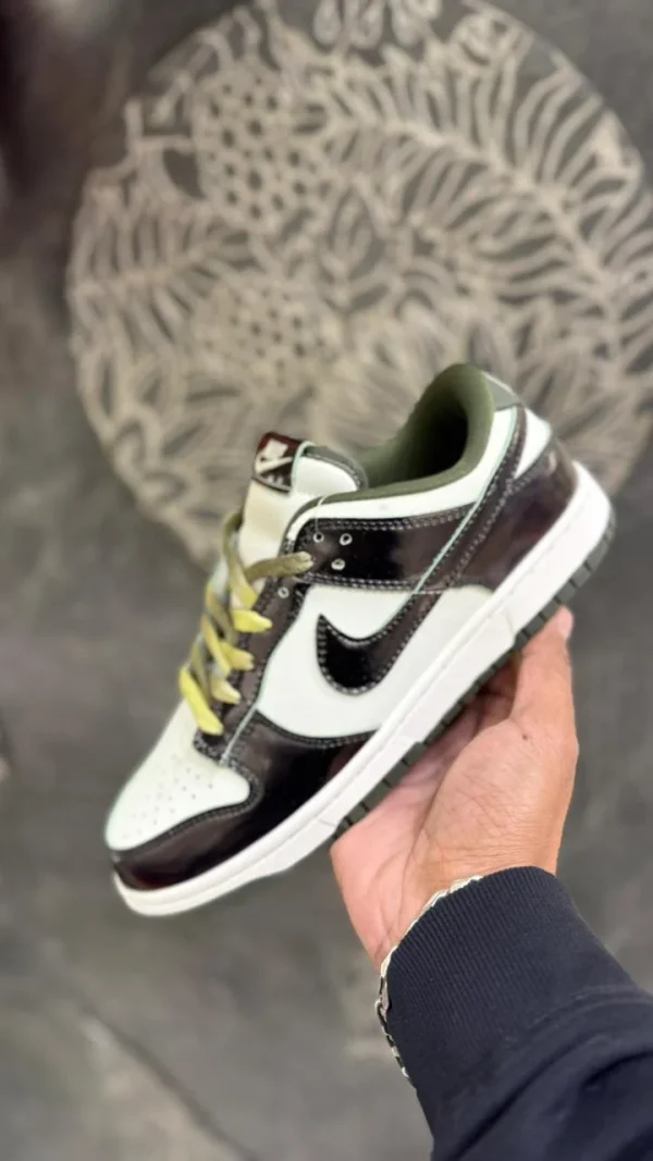 Nike Dunk Low Sneakers in White - Side View