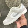 Nike Dunk Low Silver Swoosh side view