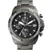 WhatsAppImage2026-01-16at9.45.44PM_1.jpg FOSSIL BRONSON BLACK AND GREY STUDD CHRONO WATCH front view
