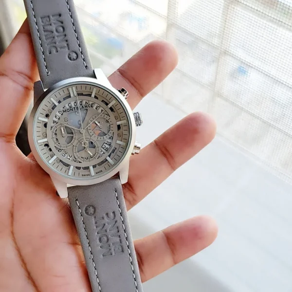 WhatsAppImage2026-01-21at10.10.21PM_1.jpg MONT BLANC GRAPHITE EDITION CHRONO STRAP WATCH front view