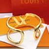 LV Volt One Cuff Diamond Bracelet front view