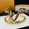 LV Volt One Cuff Diamond Bracelet front view