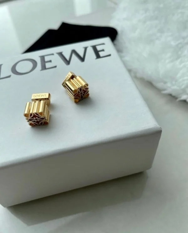 Loewe Logo Beautiful Earrings showcasing designer elegance