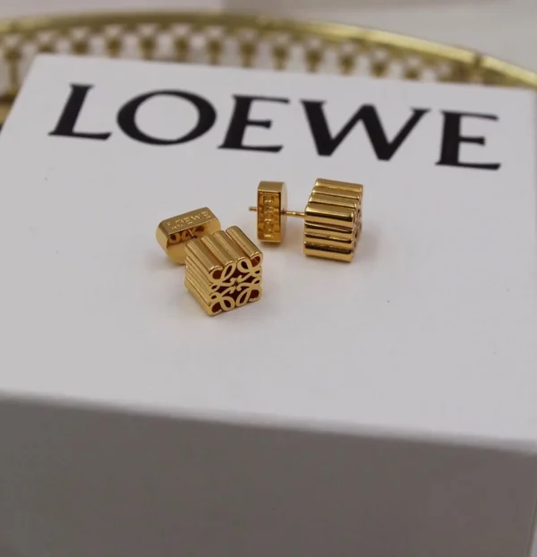 Loewe Logo Beautiful Earrings showcasing designer elegance