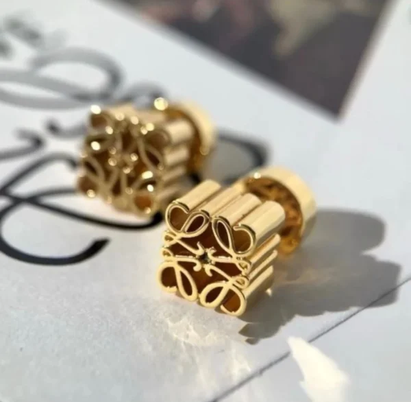 Loewe Logo Beautiful Earrings showcasing designer elegance