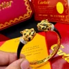 CARTIER DOUBLE FACE BLACK PANTHERE BRACELET front view