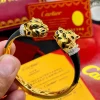 CARTIER DOUBLE FACE BLACK PANTHERE BRACELET front view