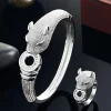 Cartier Panther Bracelet with Ring - Front View