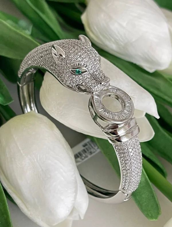 Cartier Panther Bracelet with Ring - Front View