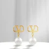 Valentino Pearl Earrings showcasing elegant design