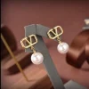 Valentino Pearl Earrings showcasing elegant design