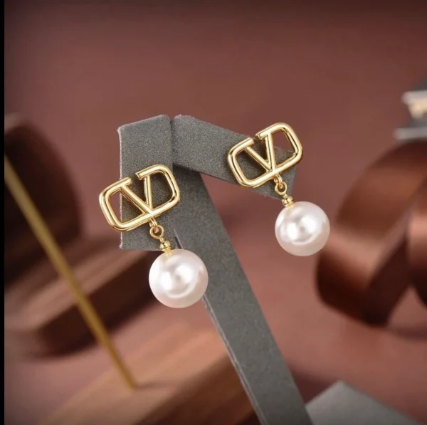 Valentino Pearl Earrings showcasing elegant design
