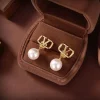 Valentino Pearl Earrings showcasing elegant design