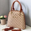 Michael Kors Signature MK Monogram Satchel Bag front view