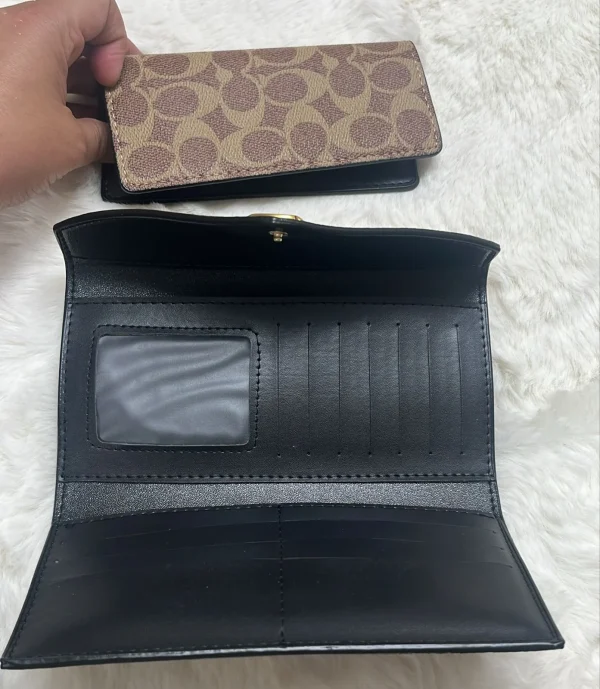 WhatsAppImage2026-03-08at5.53.58PM.jpg COACH Three Fold Wallet in black leather
