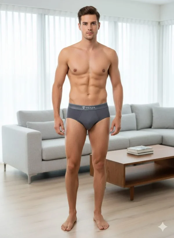 Luxury Prada Men's Brief Set of 3 - Front View