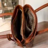 GG Canvas Dual Zipper Tote Bag front view
