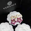 Versace Star Heart Funky Earrings for Her - front view