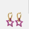 Versace Star Heart Funky Earrings for Her - front view