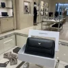 Armani black leather wallet with logo