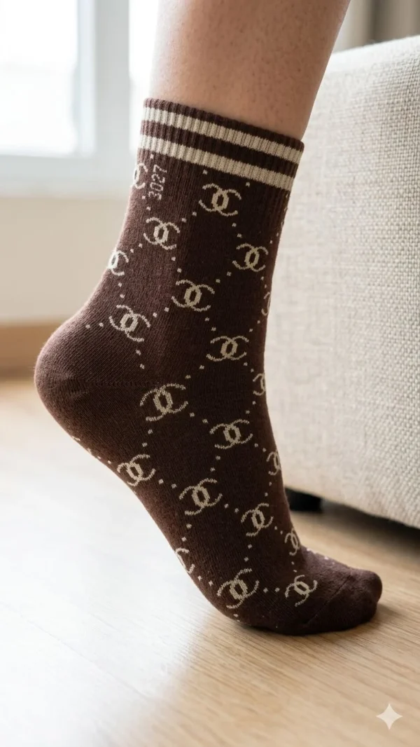 WhatsAppImage2026-04-09at11.09.22AM_1.jpg Chanel Brand Socks Set of 5 - Luxury Designer Comfort