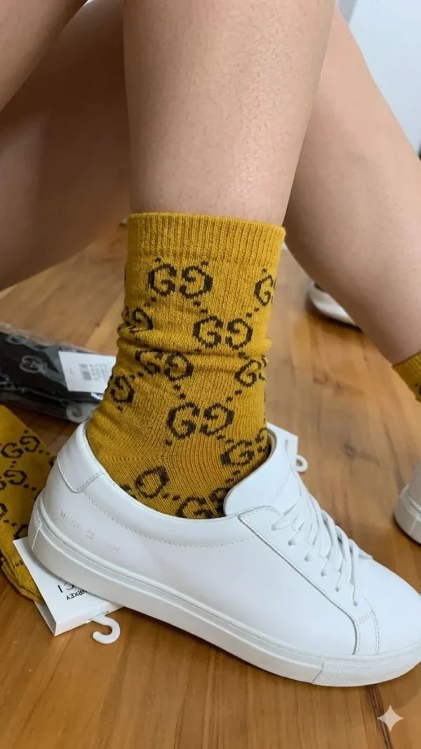 GG Brand Socks Set Of 5 in assorted colors