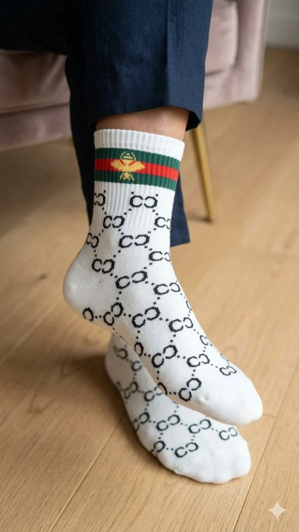 GG Brand Socks Set Of 5 in assorted colors