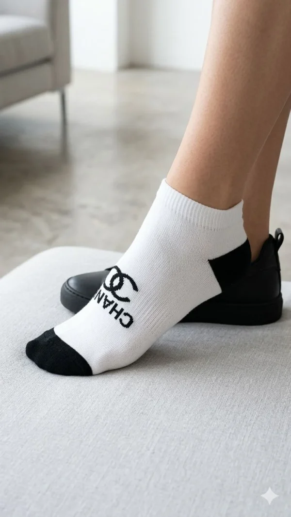 WhatsAppImage2026-04-09at11.50.07AM_1.jpg Chanel Brand Socks Set of 5 - Luxury Comfort