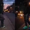 Nike Dunk Low Halloween Glow sneakers front view