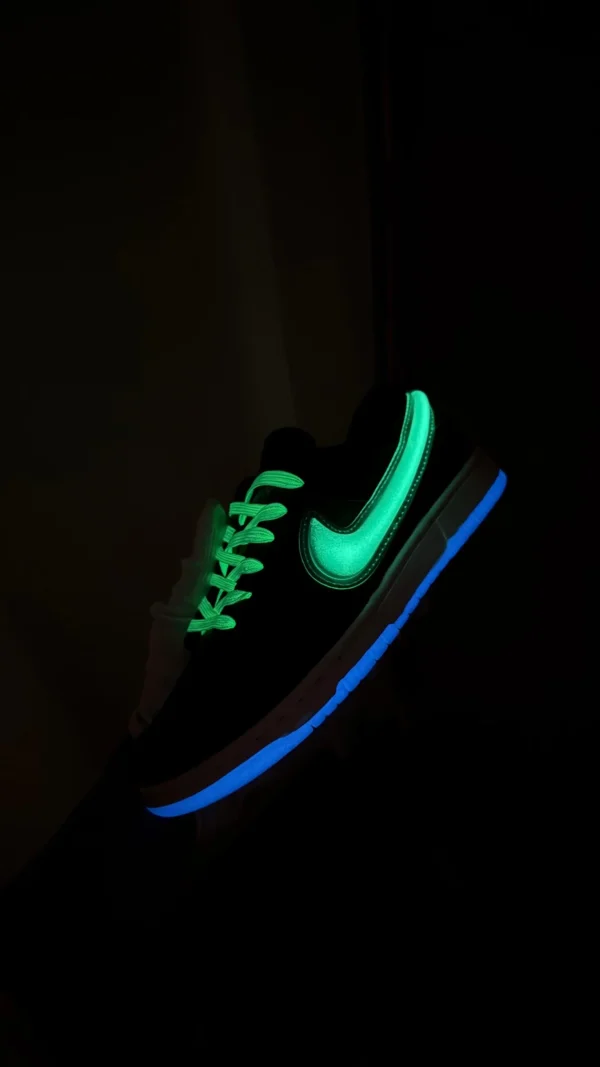 Nike Dunk Low Halloween Glow sneakers front view