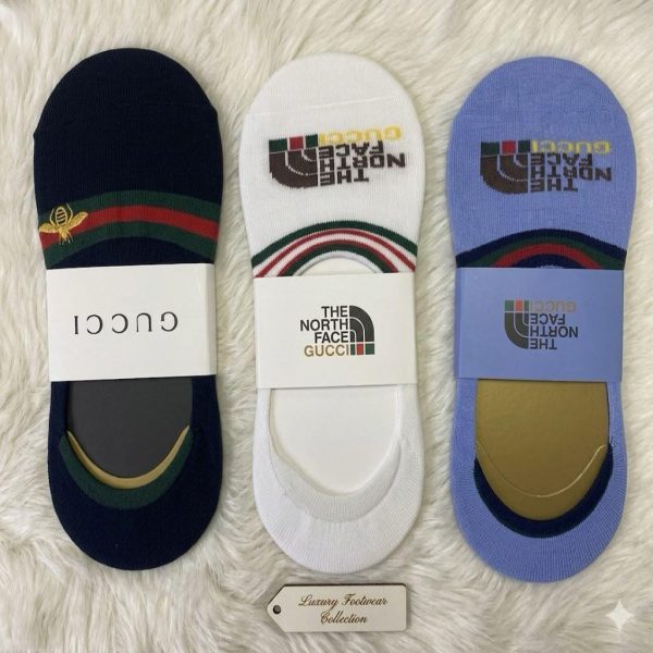 Luxury Socks Set of 6 – GG , LV, Fendi, North Face