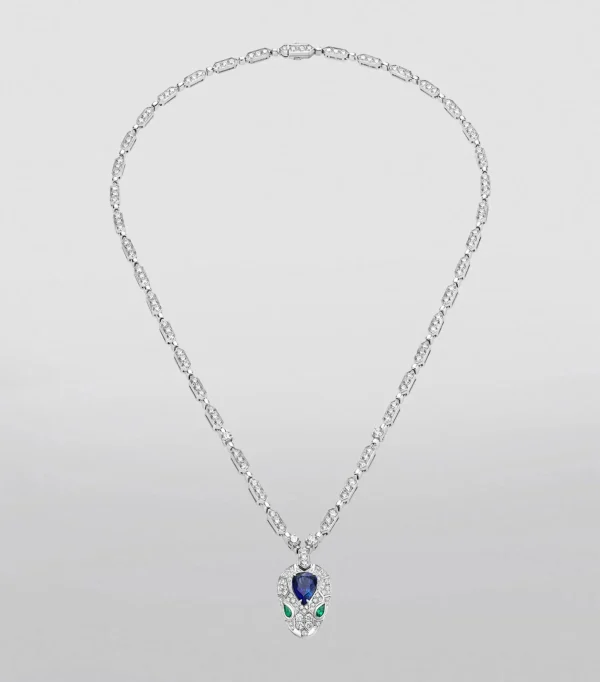 Bvlgari Serpenti Viper Diamond Necklace close-up