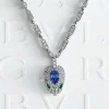 Bvlgari Serpenti Viper Diamond Necklace close-up