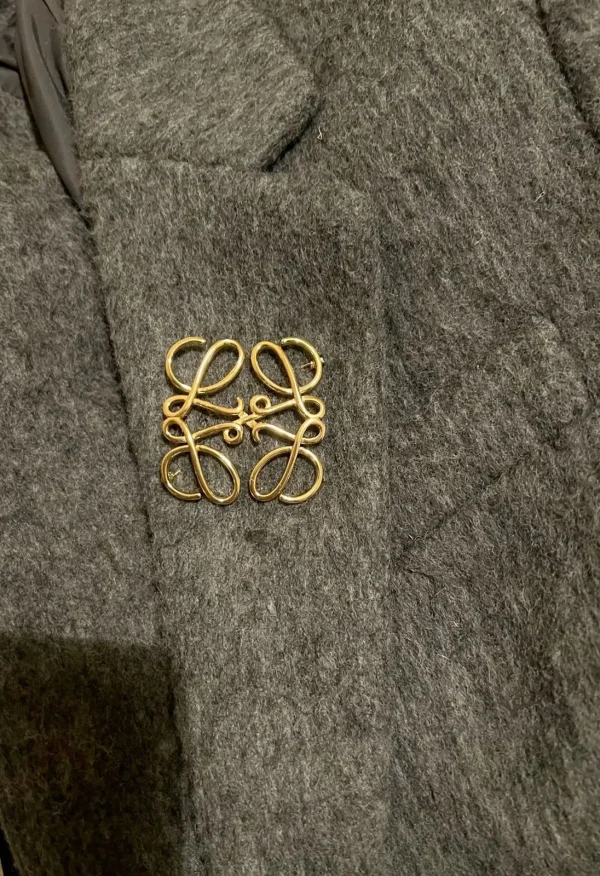 LOEWE SIGNATURE BROOCH front view