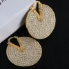 Versace Big Diamond Earrings front view