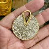 Versace Big Diamond Earrings front view