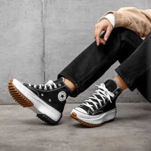 Converse Unisex Run Star Hike Canvas Platform Comfort Insole Sneakers