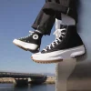 Converse Unisex Run Star Hike Canvas Platform Sneakers in black