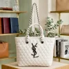 YSL Tote Handbag in black leather