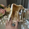Bridal Pearl Clutch with intricate design
